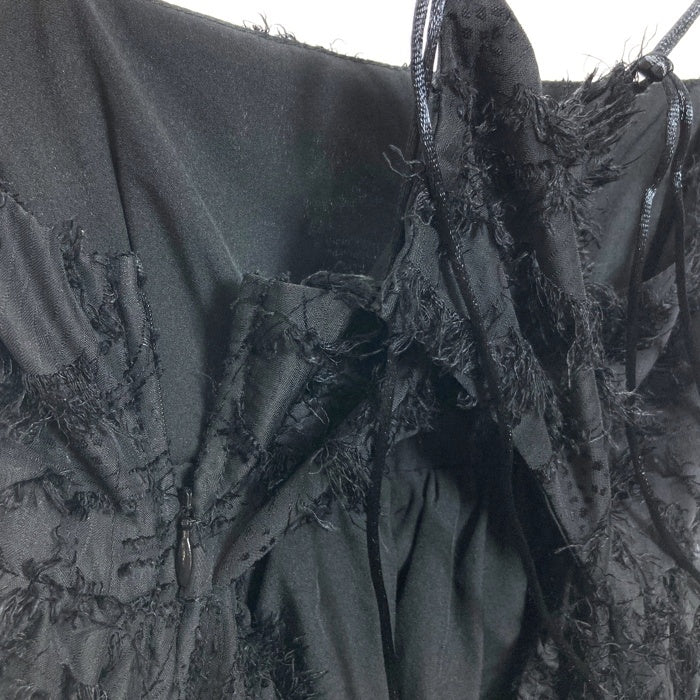 Ray Beams レイビームス フリンジフレアキャミワンピース ブラック size0 瑞穂店