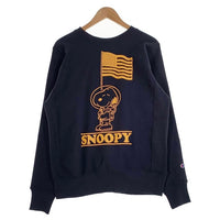 Champion チャンピオン SNOOPY スヌーピープリント リバースウィーブ クルーネックスウェットトレーナー ネイビー C5-A008 Size L 福生店