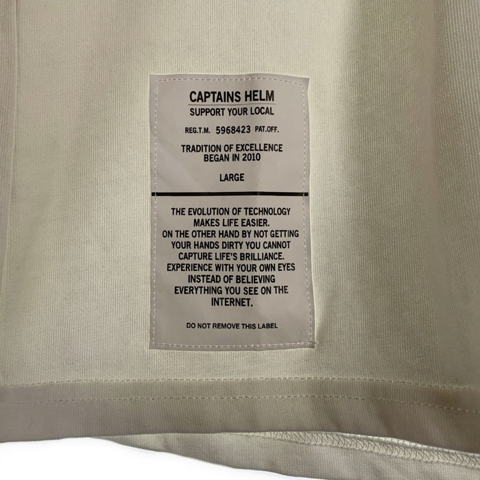 CAPTAINS HELM キャプテンズヘルム RUNNING FOAM L/S TEE ロンT ロングスリーブ ランニングフォーム 長袖 Tシャツ ホワイト CH25-SS-T06 Size L 福生店