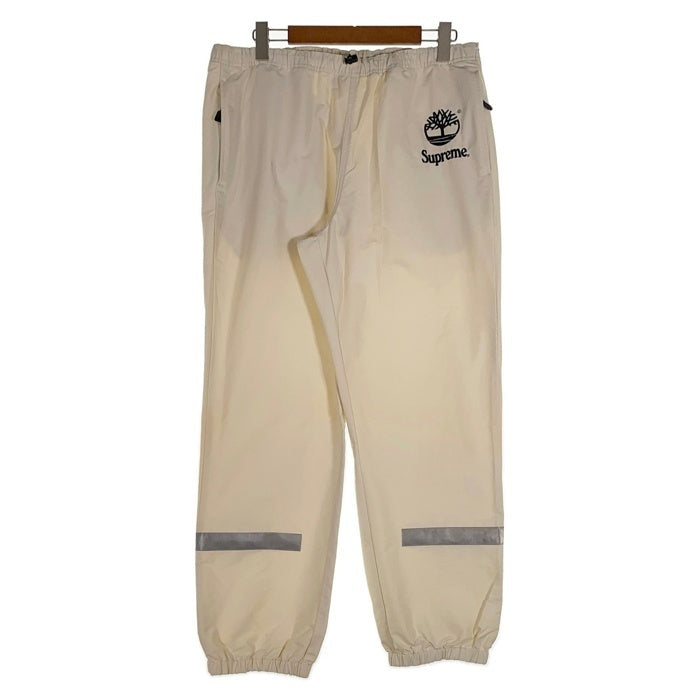 SUPREME シュプリーム 21SS Timberland ティンバーランド Reflective Taping Track Pant リフレクティブテーピング トラックパンツ アイボリー Size XL 福生店