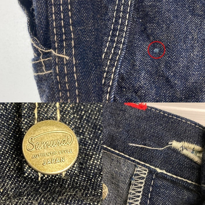 SAMURAI JEANS サムライジーンズ SMEP-SP01 エプロン付きペインターワークショーツ インディゴ size36 瑞穂店