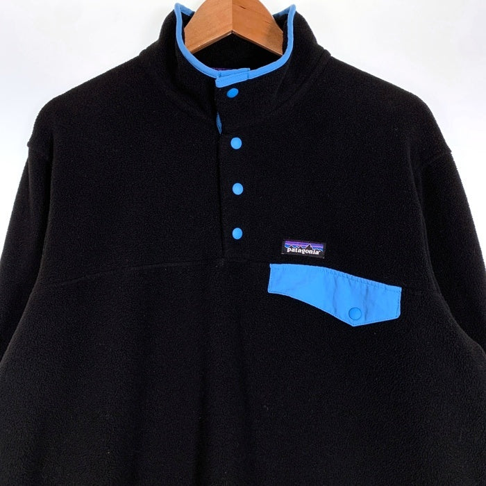 Patagonia パタゴニア  AW22 Lightweight Synchilla Snap-T Pullover ライトウェイト シンチラ スナップT プルオーバー ブラック ブルー STY25551FA22 Size L 福生店