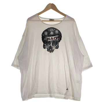 Vivienne Westwood MAN ヴィヴィアンウエストウッドマン CHAOS スカルプリントTシャツ ホワイト Size F 福生店