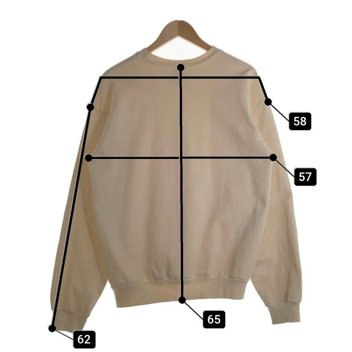 Girls Don't Cry ガールズドントクライ 刺繍 クルーネック スウェット ナチュラル Size M 福生店