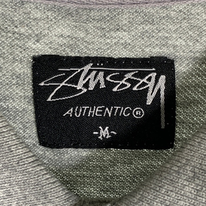STUSSY ステューシー 刺繍 半袖 ポロシャツ グレー Size M 福生店