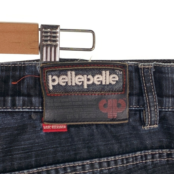 pellepelle ペレペレ デニムパンツ インディゴ バギー 香港製 Size 40 福生店