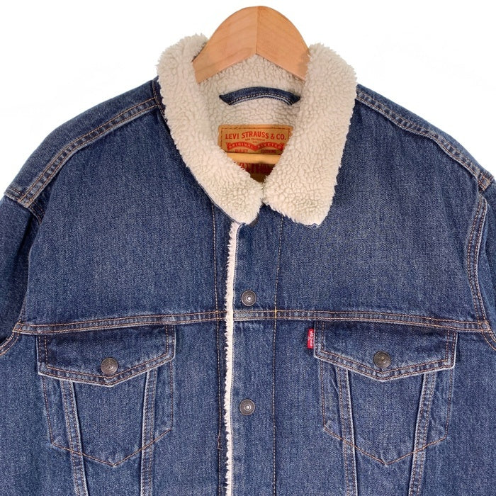 Levi's リーバイス シェルパ デニムトラッカージャケット インディゴ ボア 3rd ウォッシュ加工 Size XL 福生店