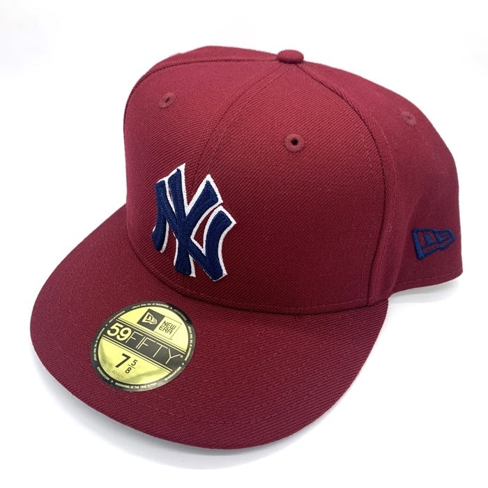 NEW ERA ニューエラ THE CAP ザ キャップ 別注 59FIFTY Chain Stitch SSNL New York Yankees ニューヨーク ヤンキース ベースボールキャップ 刺繡ロゴ レッド Size 7 5/8 (60.6cm) 福生店