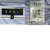 EKAL エカル オーバーサイズシルエット ストライプシャツ ライトブルー FE96-13U012 Size S 福生店