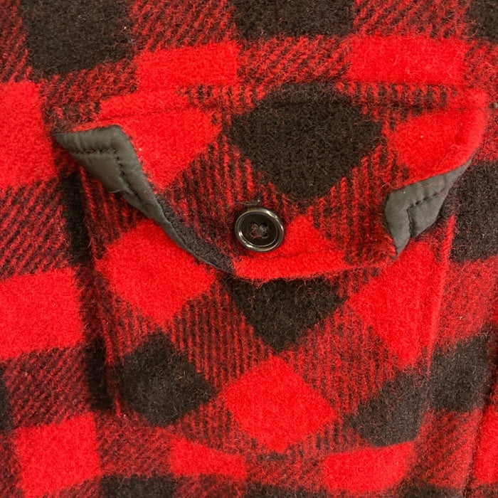 WOOLRICH ウールリッチ WPL6635 ウールネルシャツ USA製 チェック柄  長袖 レッド sizeL 瑞穂店