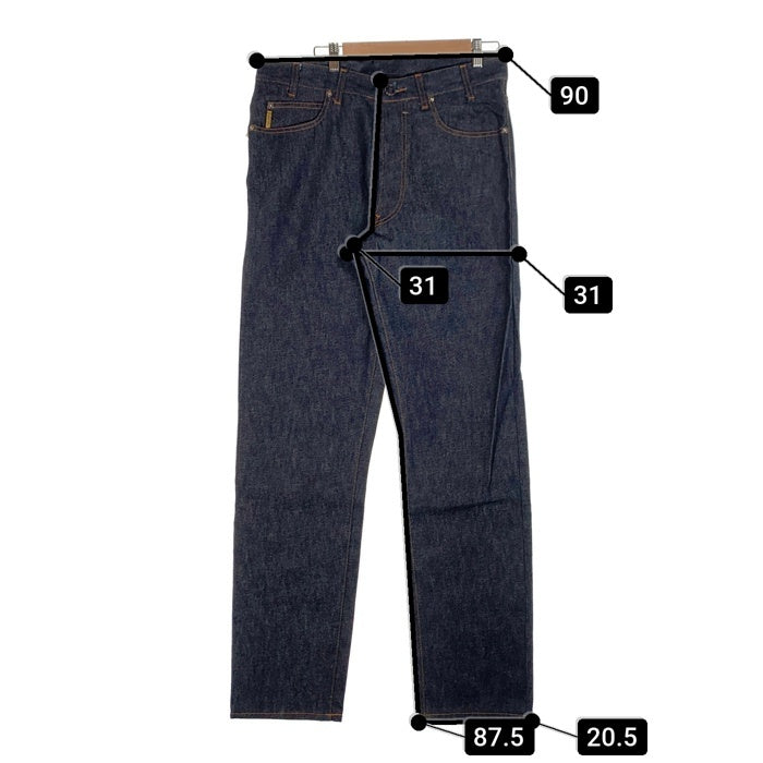 ARMANI JEANS アルマーニジーンズ 15YEARS テーパードデニムパンツ インディゴ ボタンフライ Size 34 福生店