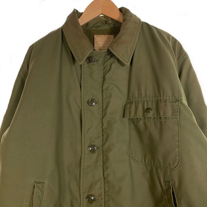 60's-80's U.S NAVY 米海軍 デッキジャケット ステンシル オリーブ Size L相当 福生店