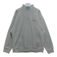 Carhartt WIP カーハートワークインプログレス Half Zip American Script Sweat ハーフジップ プルオーバースウェットトレーナー グレー Size XL 瑞穂店
