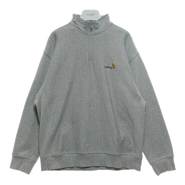 Carhartt WIP カーハートワークインプログレス Half Zip American Script Sweat ハーフジップ プルオーバースウェットトレーナー グレー Size XL 瑞穂店