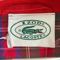 IZOD LACOSTE アイゾッド ラコステ 裏チェック スイングトップ レッド sizeM 瑞穂店