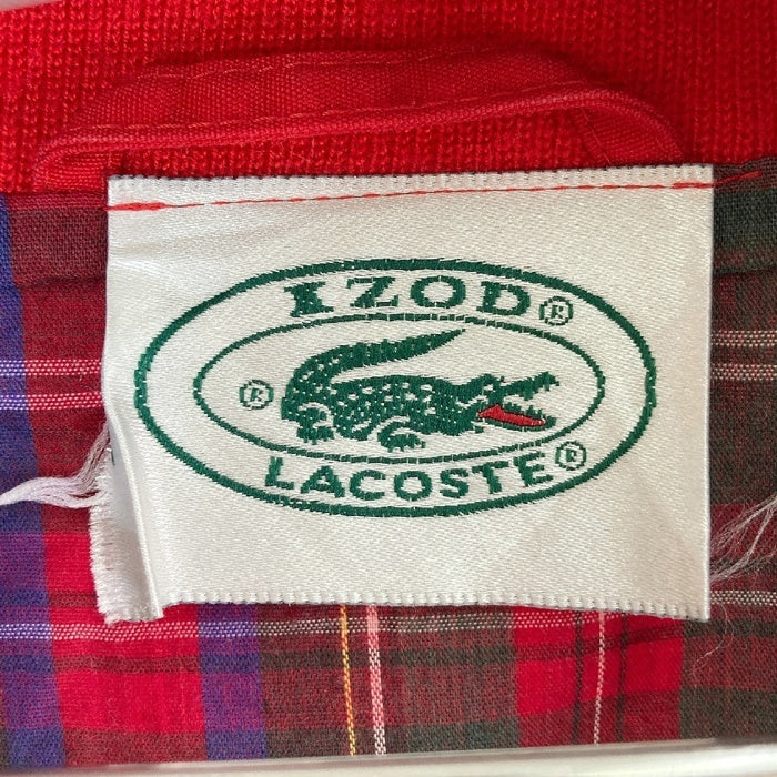 IZOD LACOSTE アイゾッド ラコステ 裏チェック スイングトップ レッド sizeM 瑞穂店