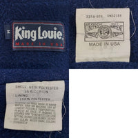 90's King Louie キングルイ ジップアップジャケット ワーク 内フリース リブ グレー Size M 福生店