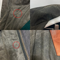 LAKELAND レイクランド レザー切替 中綿ジャケット  グレー size44 瑞穂店