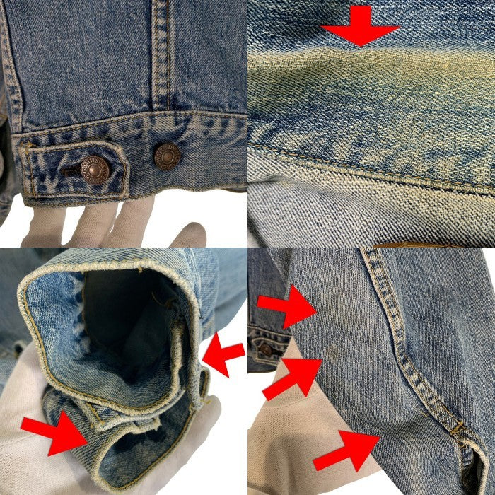 90's LEVI'S リーバイス 71557-0208 デニムトラッカージャケット インディゴ BIG E復刻 日本製 93年 Size 38 福生店