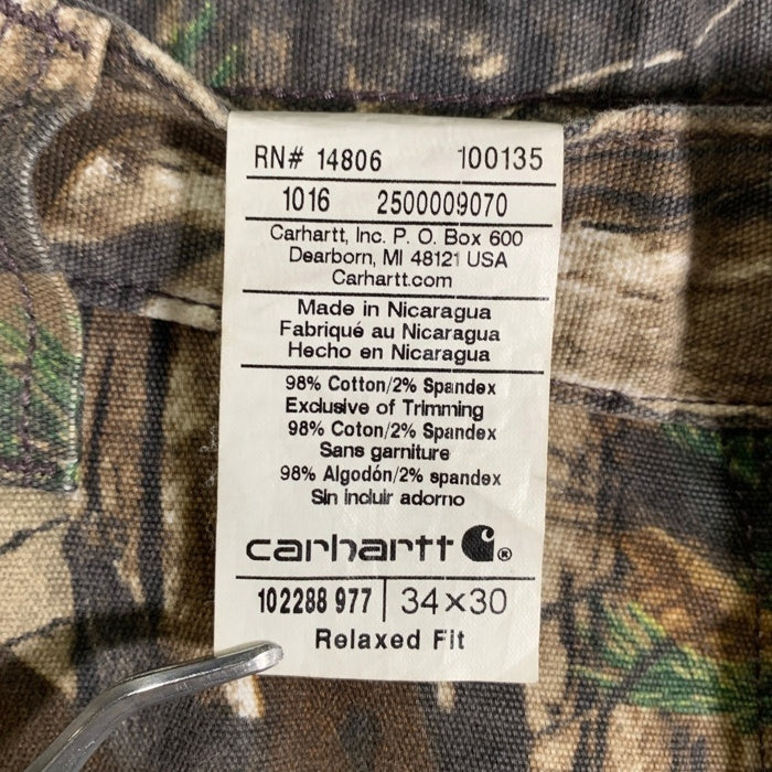 Carhartt カーハート RELAXED-FIT リラックス フィット RUGGED FLEX RIGBY CAMO PANTS ラギッド フレックス リグビー カモ パンツ リアルツリーカモ 102288 977 Size 34×30 福生店