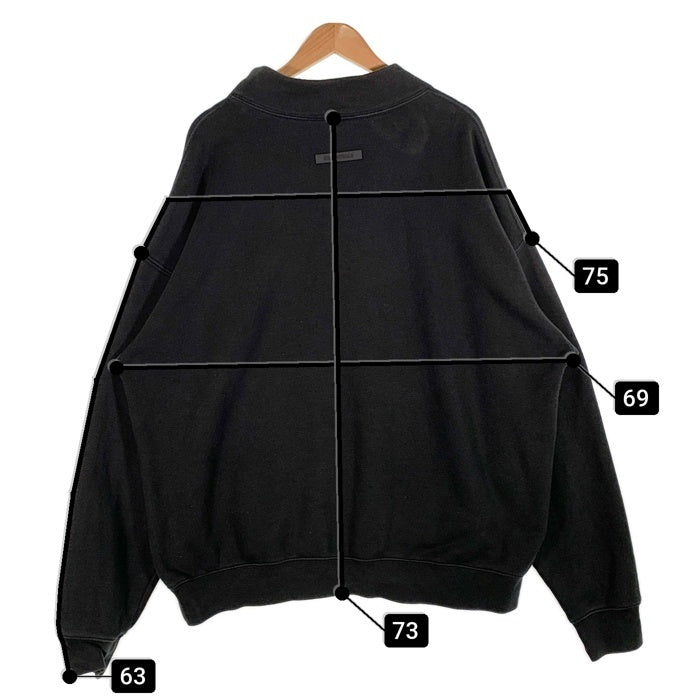 ESSENTIALS エッセンシャルズ モックネック スウェットトレーナー ブラック Size L 福生店