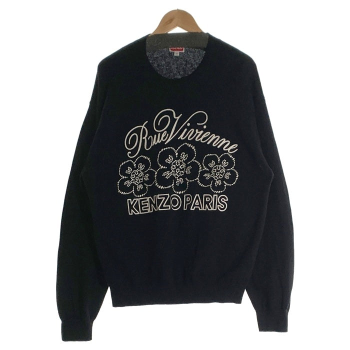KENZO ケンゾー Rue Vivienne リュ ヴィヴィエンヌ Constellation Sweater ニット セーター ブラック ホワイト FE68PU4903CY Size M 福生店
