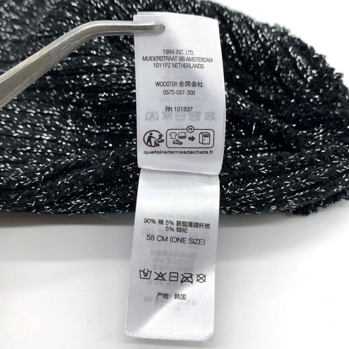 SUPREME シュプリーム SS25 OVERDYED BEANIE METALLIC オーバーダイド ビーニー メタリック ニットキャップ ブラック 福生店