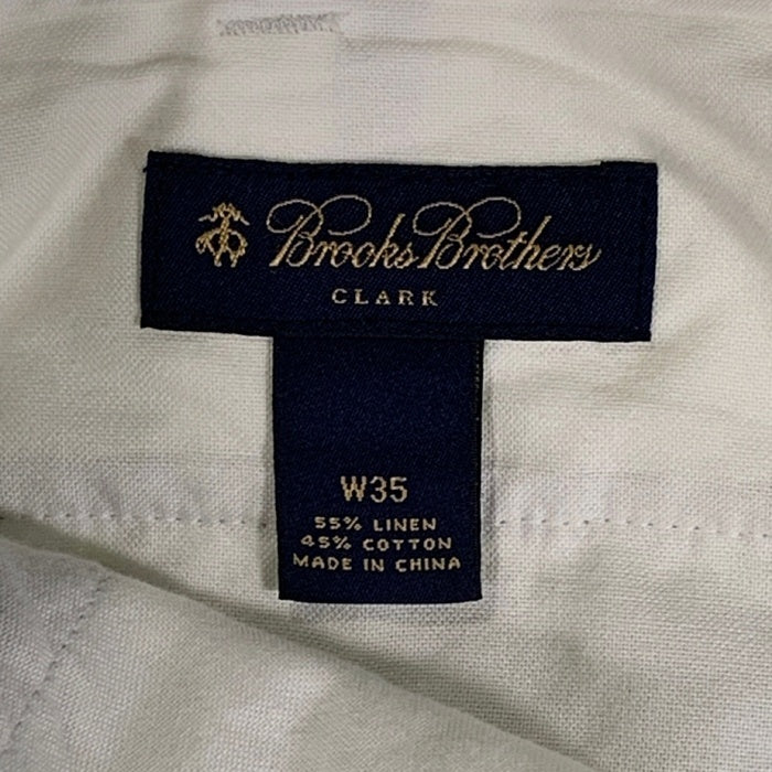 Brooks Brothers ブルックスブラザーズ リネン コットン スラックス パンツ アイボリー Size 35 福生店
