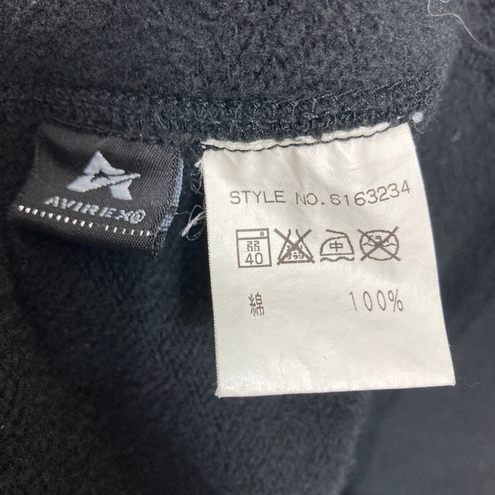 AVIREX アヴィレックス 6163234 ビッグロゴ スウェット ブルゾン ブラック sizeXL 瑞穂店