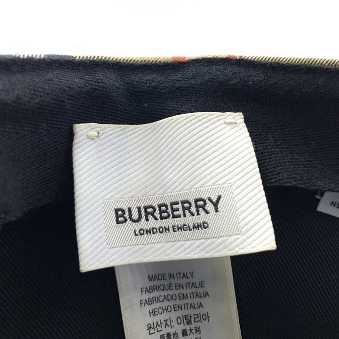 BURBERRY LONDON バーバリーロンドン 23SS ヘビーコットンノバチェック ベースボールキャップ 帽子 ベージュ 8026929 Size M 福生店