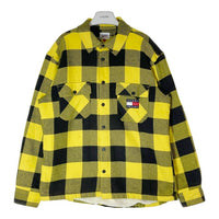 TOMMY JEANS トミージーンズ チェック ボアジャケット イエロー sizeXL 瑞穂店