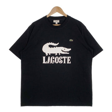LACOSTE ラコステ 24SS ONE PIECE ワンピース ワニロゴ Tシャツ ブラック Size 6 (XL) 福生店