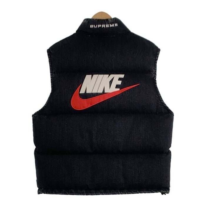 SUPREME シュプリーム NIKE ナイキ 24SS Denim Puffer Vest デニム パファー ベスト ブラック Size S 福生店