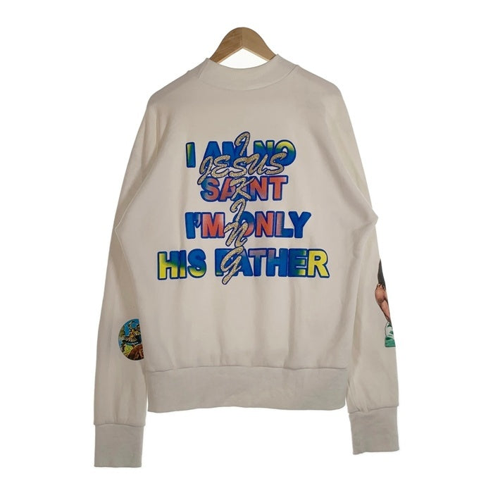 KANYE WEST カニエウエスト YEEZY AWGE プリント スウェットトレーナー ホワイト Size L-XL 相当 福生店