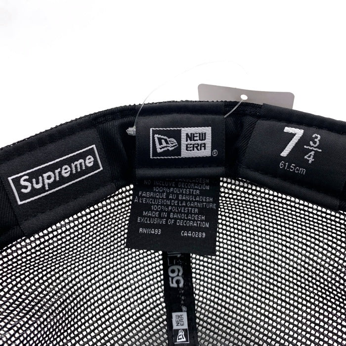 SUPREME シュプリーム NEW ERA ニューエラ Box Logo Mesh Back New Era 59FIFTY ボックスロゴ メッシュ ベースボール キャップ ブラック Size 7 3/4 (61.5cm) 福生店