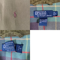 Polo by Ralph Lauren ポロバイラルフローレン ジップアップ スイングトップ ハリントン ジャケット オリーブ Size L 福生店