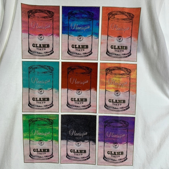 glamb グラム Plantopia soup T-Shirt プリントTシャツ ホワイト GB0120/T02 Size 3 福生店