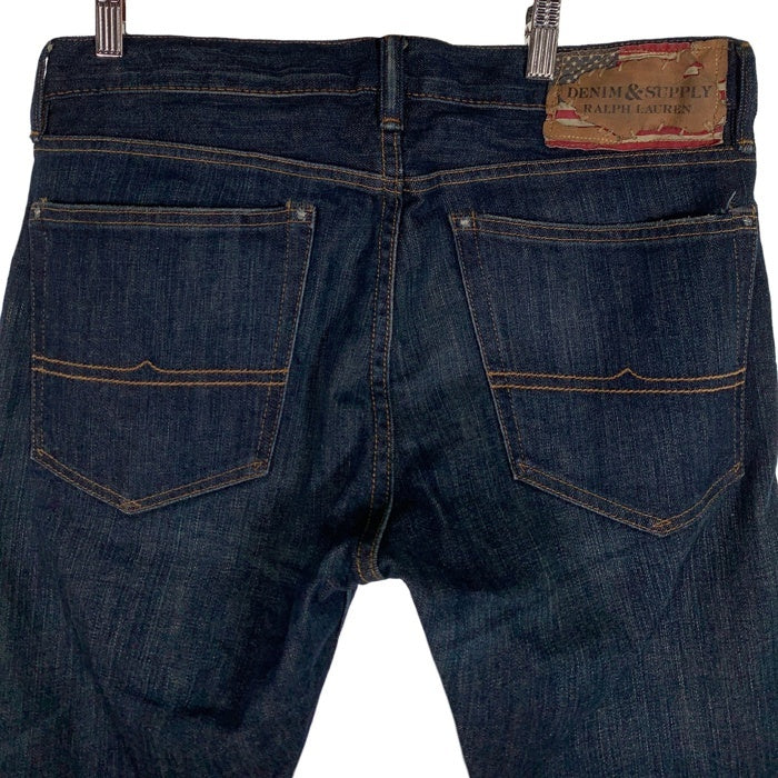 DENIM&SUPPLY RALPH LAUREN デニムアンドサプライ ラルフローレン LOW SKINNY ロースキニー USED加工 デニムスキニーパンツ インディゴ Size 31 福生店