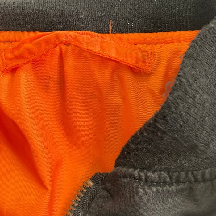 ALPHA INDUSTRIES アルファインダストリーズ MA-1 USA製 90's ワッペンカスタム ブラック sizeXL 瑞穂店
