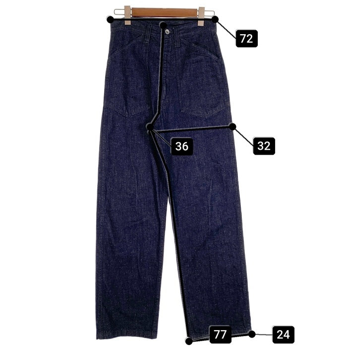 STRASSBURGER&Co. ストラスバーガーアンドコー M-35 DENIM TROUSERS デニム トラウザーパンツ シンチバック インディゴ SBR-132 Size 28 福生店