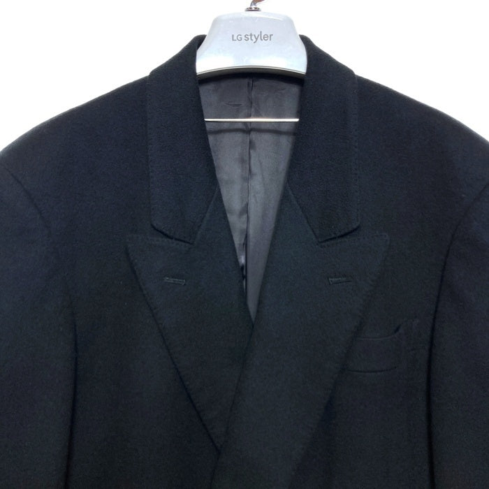 GIANNI VALENTINO ジャンニヴァレンチノ ウール ダブルコート ブラック sizeL 瑞穂店