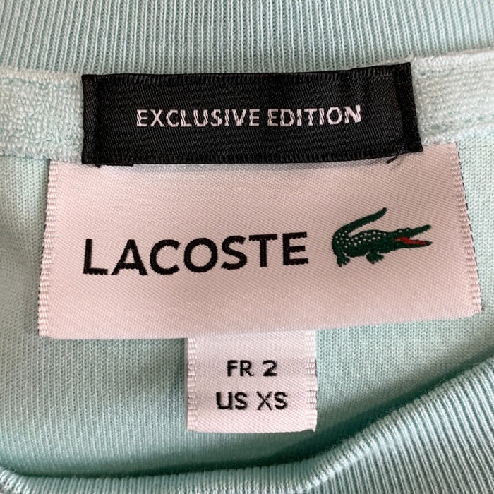 LACOSTE ラコステ B&Y ユナイテッドアローズ パイル地 ショートスリーブTシャツ エメラルドグリーン Size FR 2 福生店
