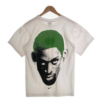 90's NIKE ナイキ DENNIS RODMAN デニスロッドマン 半袖 Tシャツ ホワイト グリーン  USA製 Size XL 福生店