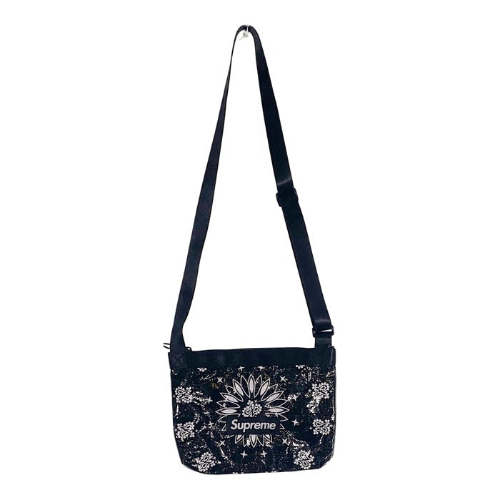 SUPREME シュプリーム 21SS Bandana Tarp Side Bag バンダナ サイド タープ バッグ ショルダーバッグ ブラック 福生店