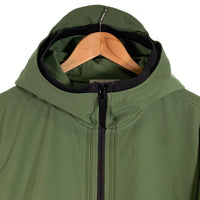 STONE ISLAND ストーンアイランド LIGHT SOFT SHELL-R ウォータープルーフボンディングジャージジップフーディー パーカー グリーン 761540427 V0058 Size L 福生店