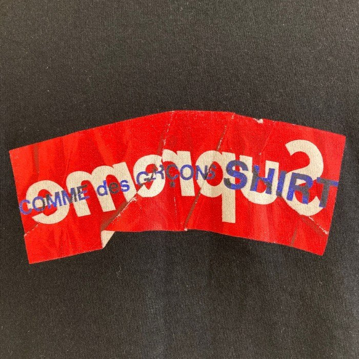 Supreme×COMME des GARCONS SHIRT シュプリーム×コムデギャルソンシャツ Box Logo Tee ブラック sizeM 瑞穂店
