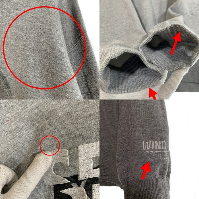WIND SEA ウィンダンシー GOD SELECTION XXX ゴットセレクショントリプルエックス ロゴ プルオーバー フーディー パーカー グレー WDS-XXX-SP-07 Size XL 福生店