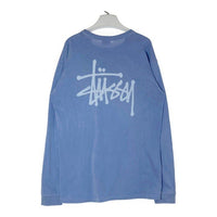 STUSSY ステューシー ビッグロゴ ロングTシャツ ブルー sizeL 瑞穂店