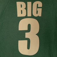 TMT ティーエムティー TMT YOURS BIG3 プリント プルオーバースウェットパーカー グリーン 薄手 Size L 福生店