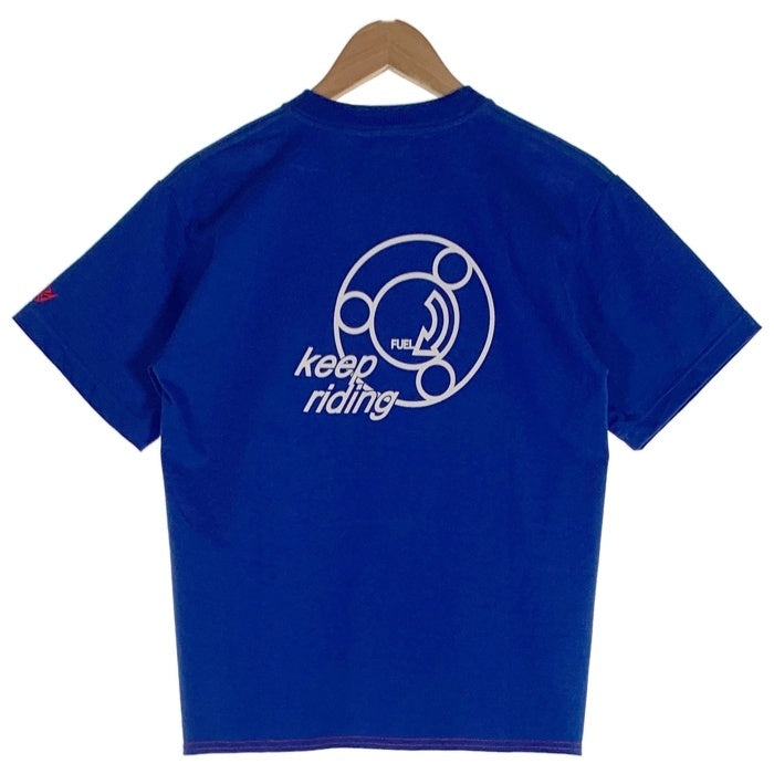 Dagda Leathers ダグダレザーズ プリントTシャツ 袖刺繡 ブルー 旧マッコイ 滝沢氏 Size S 福生店